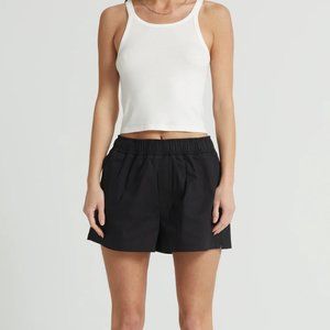 Almina Concept -- Black Boxer Cotton Shorts